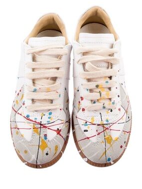 Maison Margiela Leather Printed Sneakers Sneakers brand new size 6